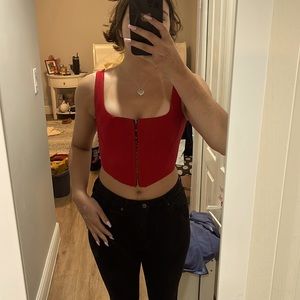 Red corset